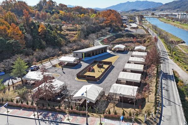 ▲오수의견 국민여가 캠핑장 전경 ⓒ임실군