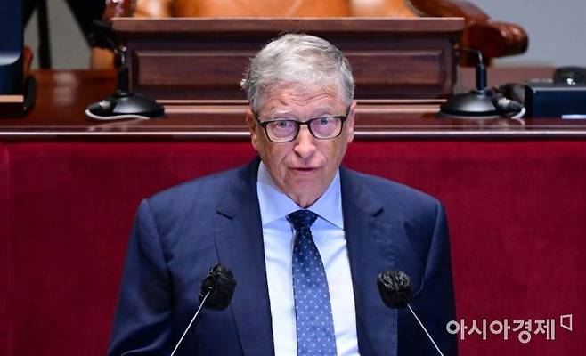 마이크로소프트 창업자인 빌 게이츠. 국회사진기자단