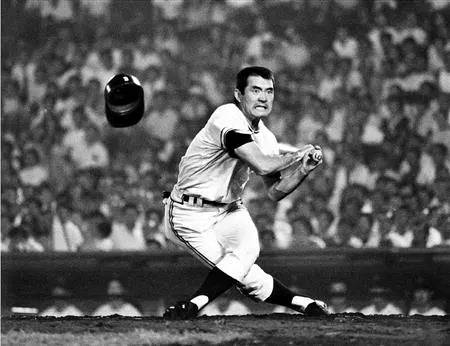 나가시마 시게오 명예감독의 현역 시절 모습. 산케이