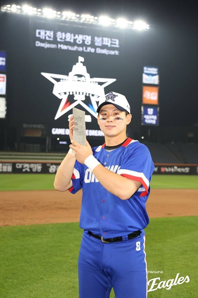 MVP로 선정된 대학팀 결승타의 주인공 김동휘. 사진=한화 이글스