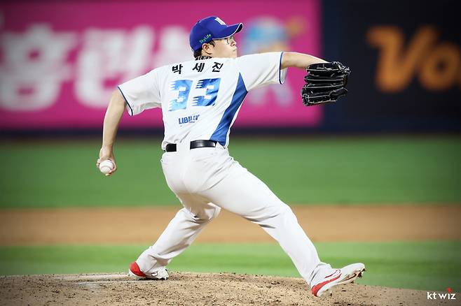 트레이드를 통해 KT를 떠나 롯데로 이적한 박세진. 사진 | KT 위즈