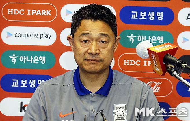 한국 U-22 대표팀 이민성 감독. 사진=이근승 기자
