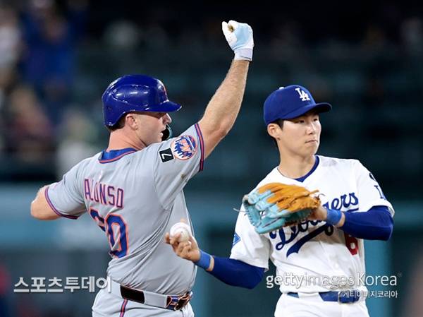 피트 알론소와 김혜성 / 사진=Gettyimages 제공