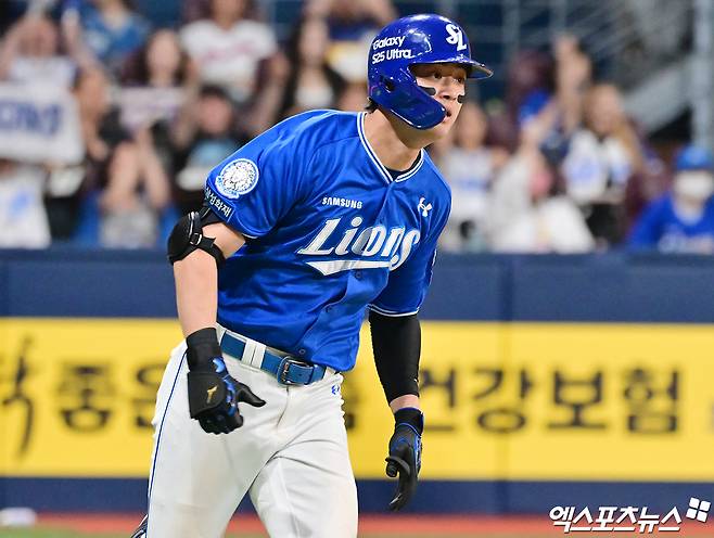 삼성 라이온즈 캡틴 구자욱이 최근 타격 부진 여파로 4일 인천 SSG랜더스필드에서 열린 2025 신한 SOL Bank KBO리그 팀 간 SSG 랜더스와의 팀 간 8차전 선발 라인업에서 제외됐다. 사진 엑스포츠뉴스 DB