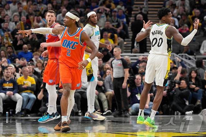 오클라호마시티 선더의 샤이 길저스 알렉산더. ⓒ AFP=뉴스1