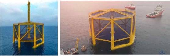 중국이 서해의 한·중 잠정조치수역( PMZ )에 2018년 설치한 선란 1호. 엄태영 국민의힘 의원실