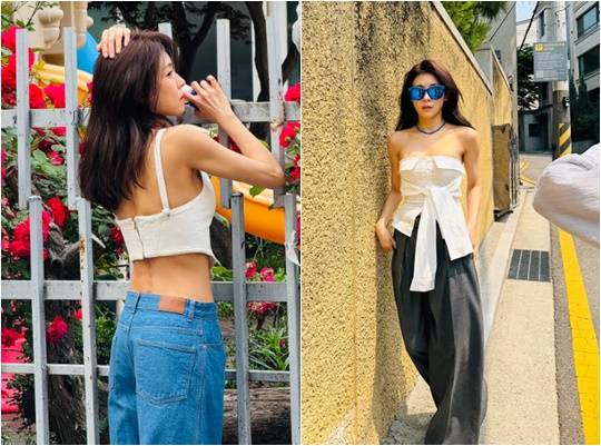 배우 하지원이 남다른 몸매로 시선을 사로잡았다. /사진=하지원 인스타그램