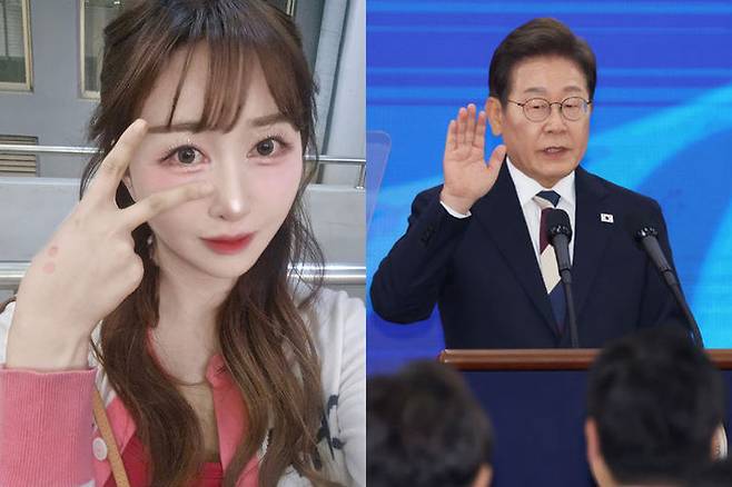 정유라씨(왼쪽)와 이재명 대통령(오른쪽). (사진=페이스북, 뉴시스) *재판매 및 DB 금지