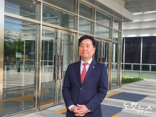 김형찬 부산 강서구청장이 5일 공직선거법 위반 혐의 재판에서 벌금 80만 원을 선고 받았다. 정혜린 기자