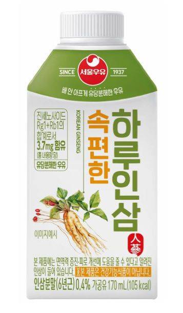 서울우유협동조합 ‘속편한 하루인삼’ⓒ서울우유협동조합