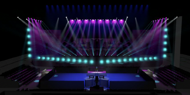 ▲ WTT급 조성된 본선 경기장 프로탁구연맹제공