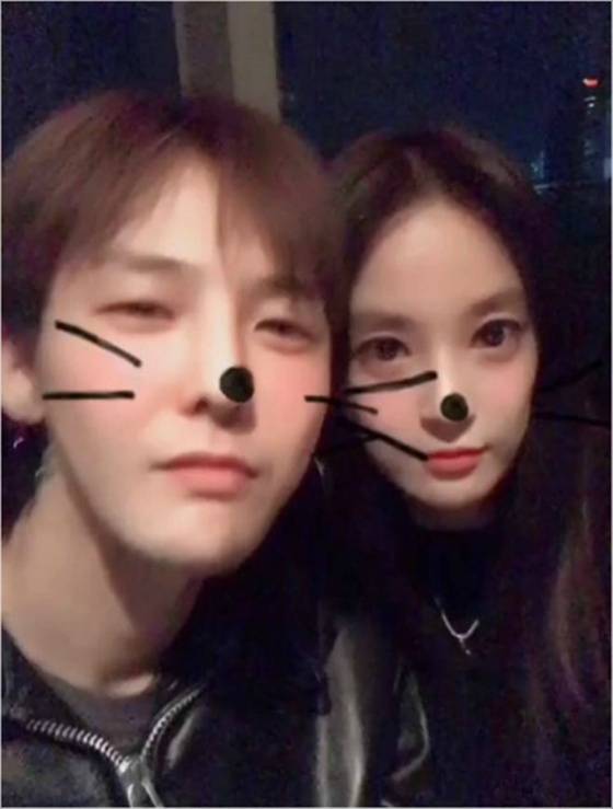 왼쪽부터 지드래곤, 이주연 /사진=이주연 콰이 영상 캡처