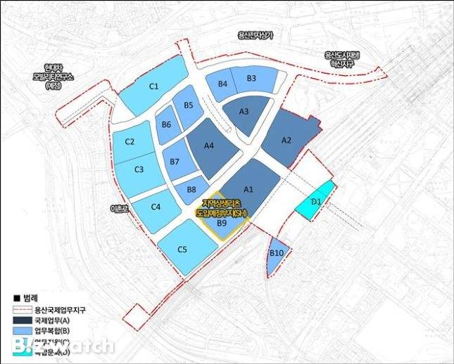 용산국제업무지구 지역상생리츠 도입예정부지(안)/자료=서울시 제공
