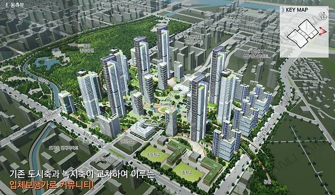 사진은 분당 시범단지(우성, 현대) 선도지구 ANU 조감도. 해당 조감도는 주민설명회를 위한 초기 기획 자료로, 추후 사업 진행 시 조합 및 인허가 협의에 따라 변경될 수 있음.(한국자산신탁 제공)