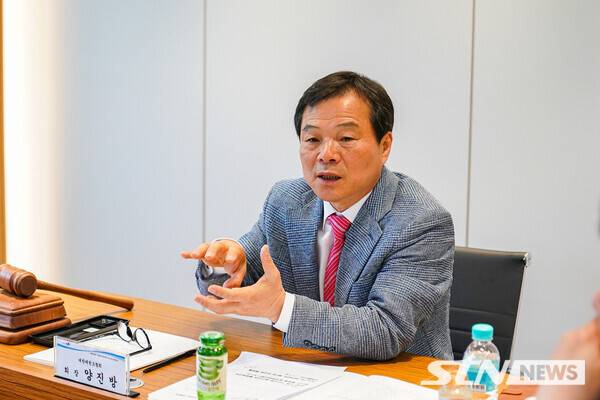 양진방 대한태권도협회(KTA) 회장/ 사진┃협회 제공.