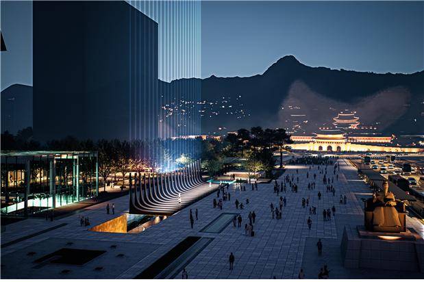 서울 광화문광장에 조성 중인 ‘감사의 정원’ 조감도. 서울시 제공