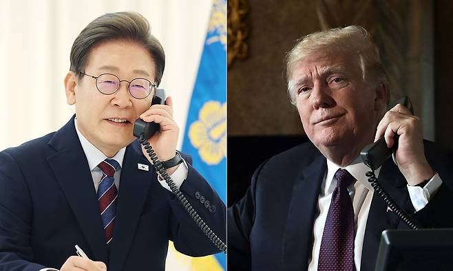 이재명 대통령과 도널드 트럼프 미국 대통령.