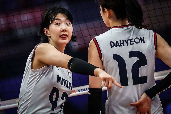 여자배구대표팀의 강소휘. 출처 | FIVB 홈페이지