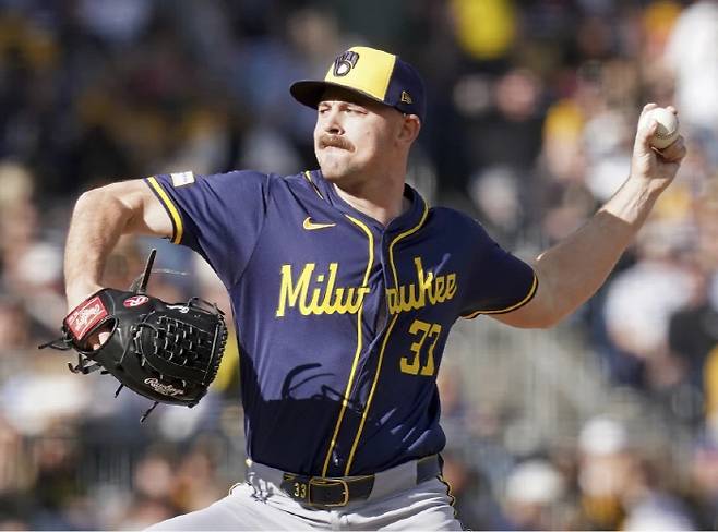 올시즌 밀워키 시절 타일러 알렉산더. AP연합