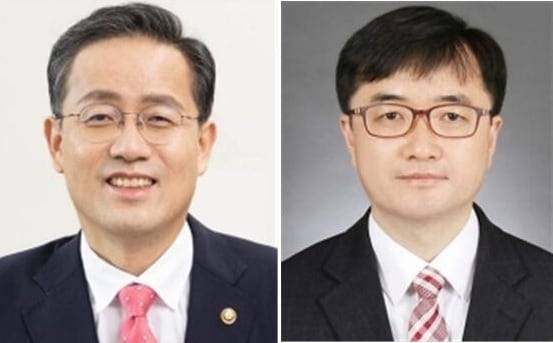 왼쪽부터 이형일 기재부 1차관, 임기근 2차관. /대통령실