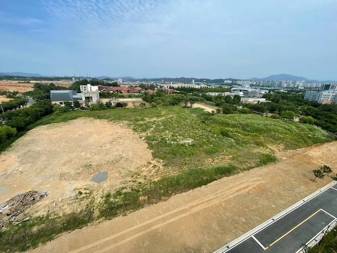10일 광주과학기술원(GIST) 내 미매입 부지 전경. GIST 제공
