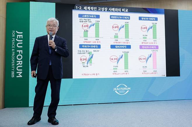 ‘한국 경제의 분기점 : 지금 우리는 어디에 서 있는가’를 주제로 5월 30일 제주국제컨벤션센터에서 열린 ‘2025 제주 애널리스트 포럼’. 사진=제주포럼