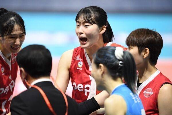 현대건설 유니폼을 입은 지민경./KOVO