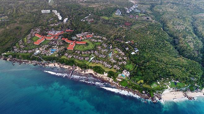 발리 짐바란 지역의 초대형 리조트 단지 아야나 발리 전경. 사진제공|팜투어