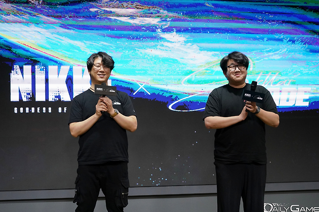 '니케'와 '스텔라 블레이드'의 협업을 소개하는 인터뷰 행사가 개최됐다.