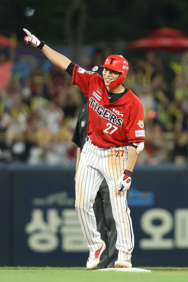 KIA 김호령은 11일 광주 삼성전에서 결승타를 기록했다. 하루 전 진행했던 야간 훈련의 효과를 보며 팀 승리를 이끌었다. 사진제공|KIA 타이거즈