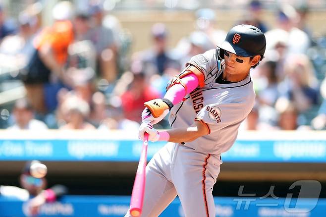 샌프란시스코 자이언츠 이정후는 팀의 간판선수로 활약 중이다. ⓒ AFP=뉴스1