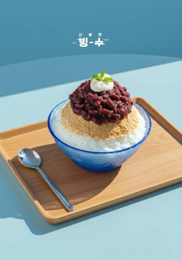 팥빙수 이미지. 아이클릭아트
