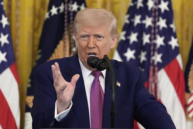 도널드 트럼프 미국 대통령. AP 뉴시스