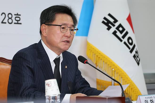 발언하는 국민의힘 이헌승 의원. 연합뉴스