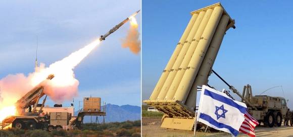패트리엇 방공미사일(왼쪽)과 고고도미사일방어체계(THAAD·사드). 출처=미 국방부