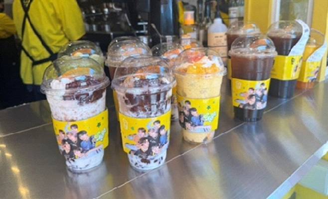 메가MGC커피 컵빙수.(메가MGC커피 제공)