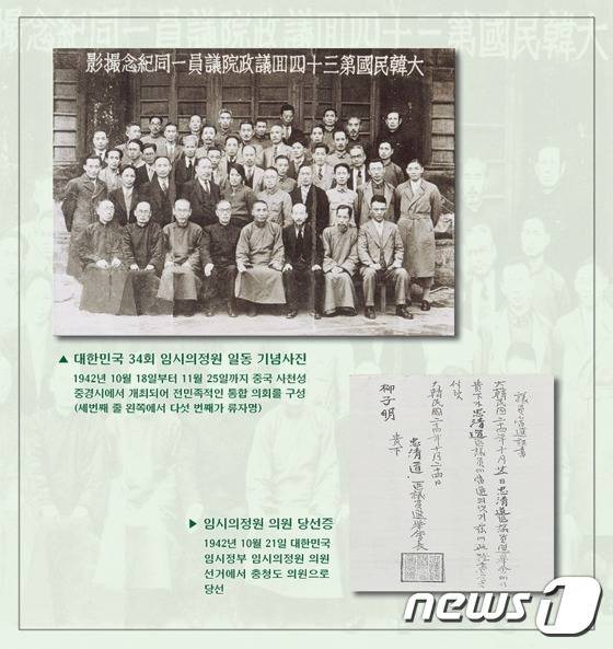 독립운동가 류자명 선생의 활동 모습을 담은 독립기념관 누리집 자료.(자료사진)/뉴스1