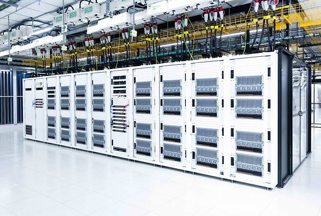 사진은 SK브로드밴드 가산 AI 데이터센터(AIDC) 모습. (자료사진, SKT 제공) 2025.1.13/뉴스1