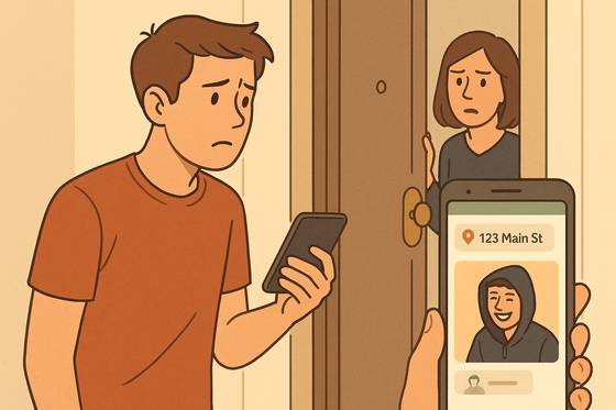 중고거래 사기 일러스트. 챗GPT 생성