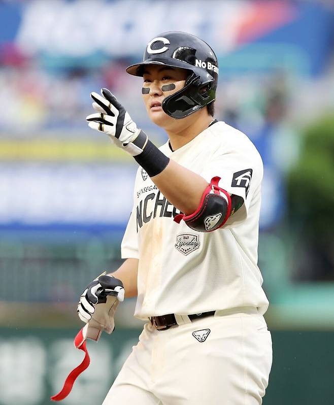 ▲ 2루타 포함 멀티히트를 기록한 고명준 ⓒSSG랜더스