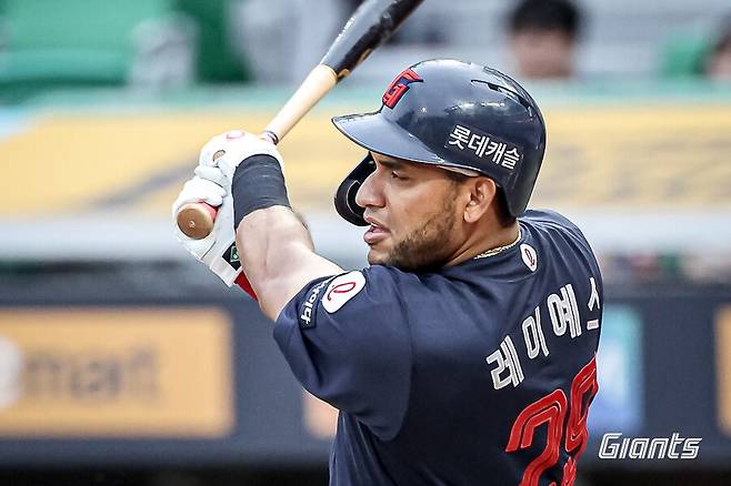 롯데 자이언츠의 빅터 레이예스. 롯데 자이언츠 제공