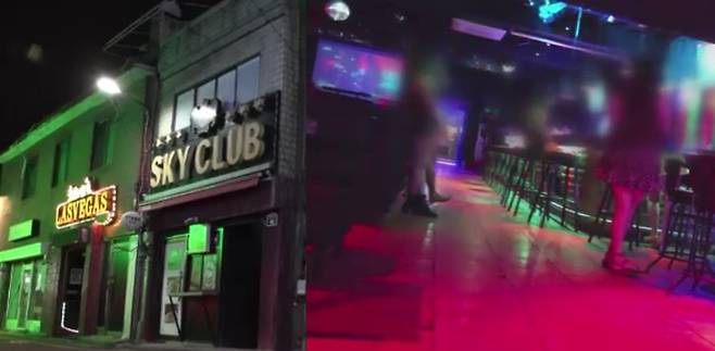 동두천시 보산동 관광특구의 클럽 (금요일 밤이지만 미군 고객을 찾아보기 힘들다. 2025년 5월)