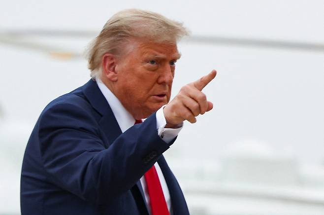 도널드 트럼프 미국 대통령. 연합뉴스