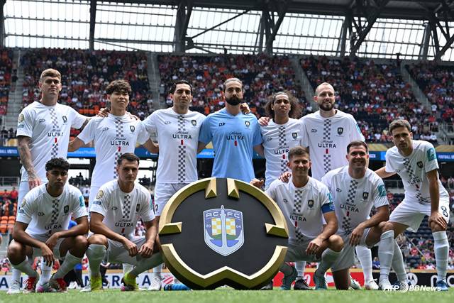 오클랜드 시티 선수단. /AFPBBNews=뉴스1