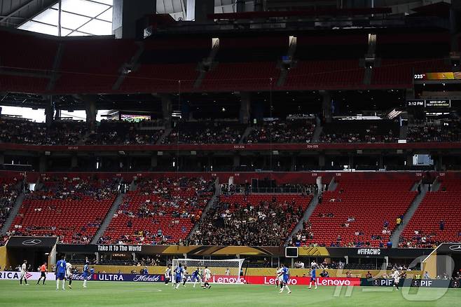 빈자리가 많이 보이는 첼시-LA FC의 클럽월드컵 경기 모습 ⓒ AFP=뉴스1