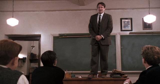 영화 '죽은 시인의 사회'의 영어 교사 키팅. 드림팩트엔터테인먼트·디스테이션 제공