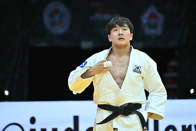 2025 국제유도연맹(IJF) 세계선수권대회 남자 81㎏급 동메달을 획득한 이준환. 사진=AFP 연합뉴스