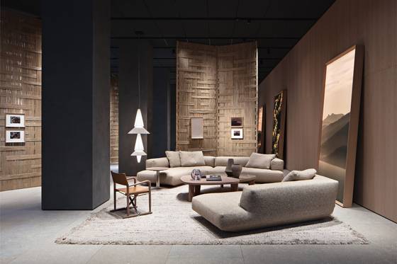 2025 밀라노 디자인 위크에서 선보인 플렉스폼의 신제품 컬렉션 '라운지스케이프'. 사진 플렉스폼