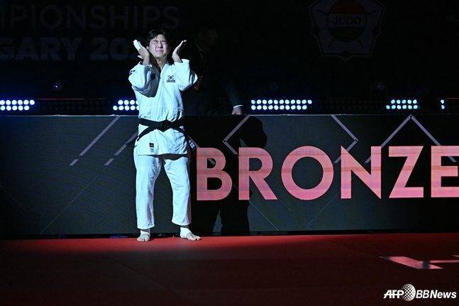 동메달 결정전 경기 전 이준환. /AFPBBNews=뉴스1