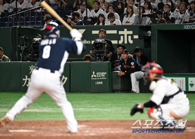 노시환은 2023년 APBC 일본과 결승전에서 3회 이마이를 상대로 2타점 적시타를 터트렸다. 박재만 기자